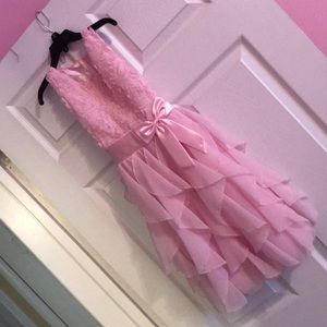 Light Pink Delicate Ruffle Dress